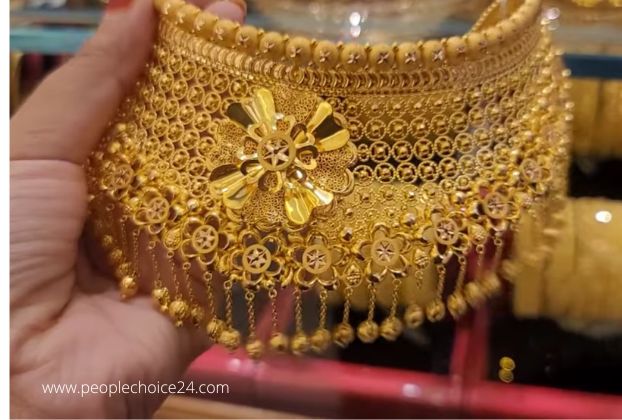 indian bridal gold choker necklaces