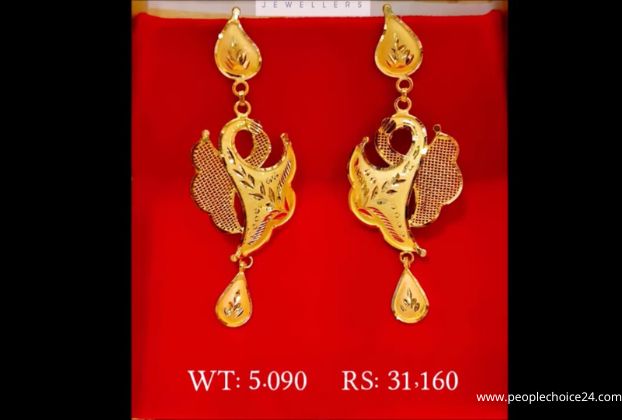 stud gold earrings designs