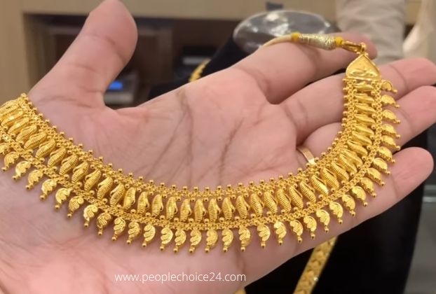choker necklace design in real gold 