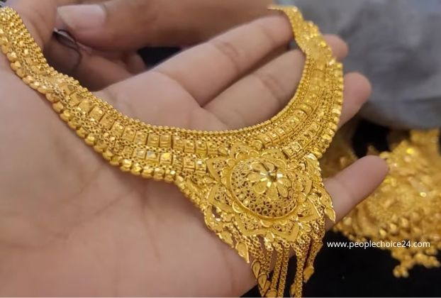 bridal gold necklace