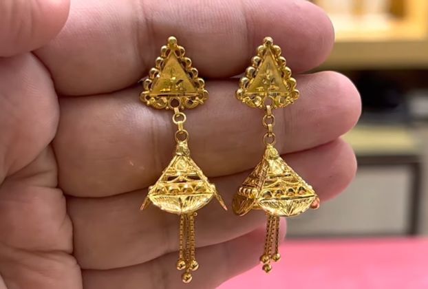 gold earring design for female