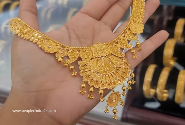 gold necklace design in dubai