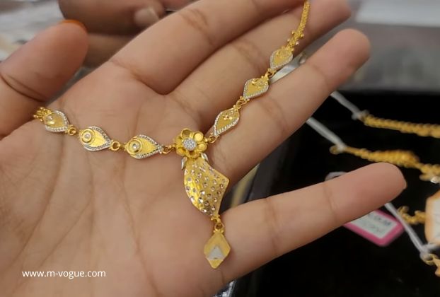 2 gram gold necklace design
