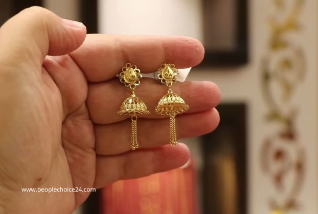 5 gram gold earrings new design