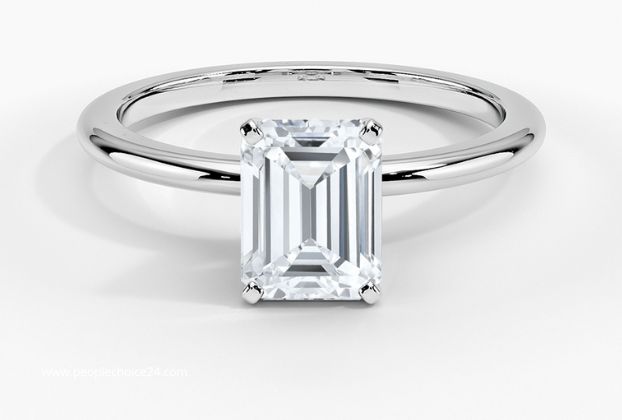 Four-Prong Petite Comfort Fit Engagement Ring