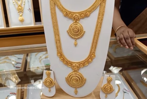 20 Latest Gold Haram Designs in 40 Grams
