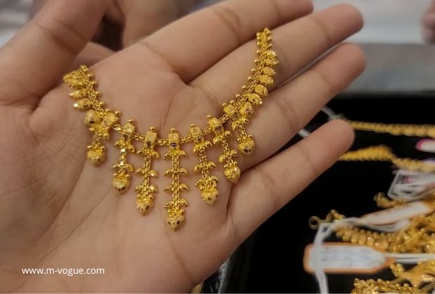 gold necklace designs in 2 gram