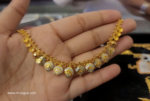 most Popular 2 gram gold necklace designs with price