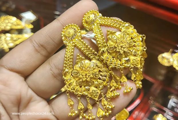 15 gram Gold Earrings designs with price 2