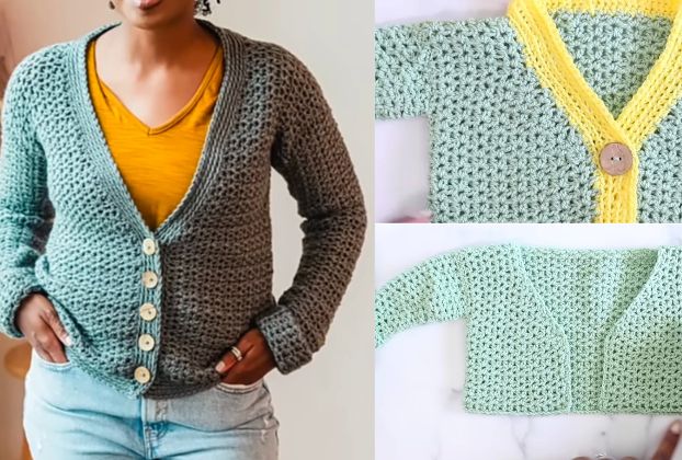 crochet comfy cardigan