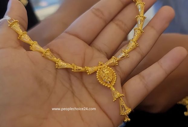 latest 10 grams gold necklace