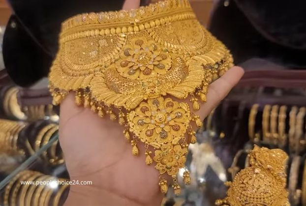 wedding gold necklace set