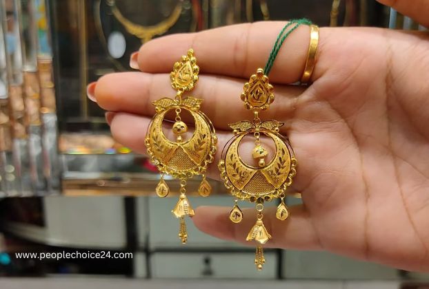 6 grams gold earrings designs