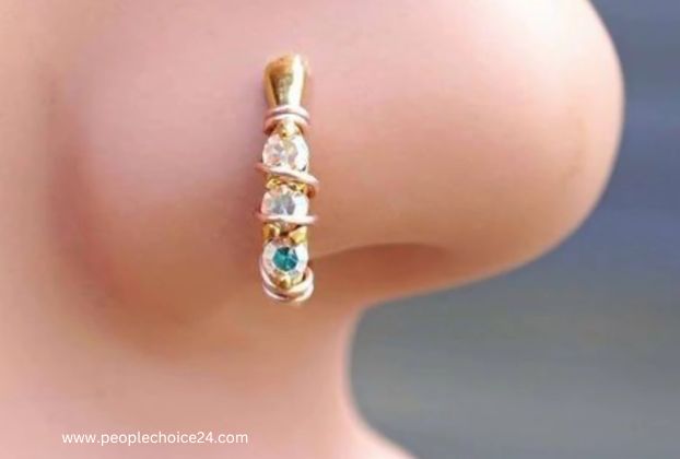 cheap price nose pin designs in gold for female