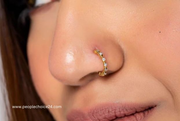 nose pin designs in gold for Indian women