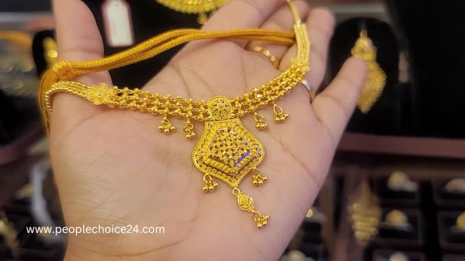 22k gold necklace sets
