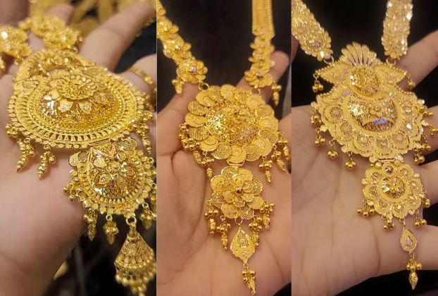 7 Best Wedding Gold Long Necklace Designs 2023 | Check Out Now