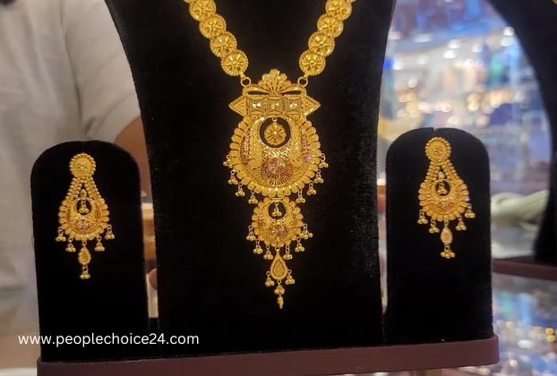 marriage bridal gold necklace designs price
