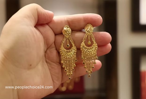 new earrings designs gold with price