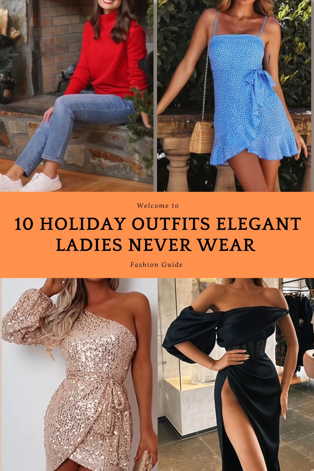10 Holiday Outfits Elegant Ladies Never Wear