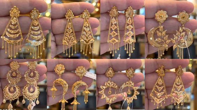 12 Gold earrings designs for daily use