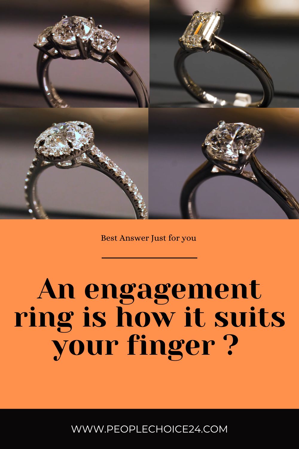 an engagement ring is how it suits your finger