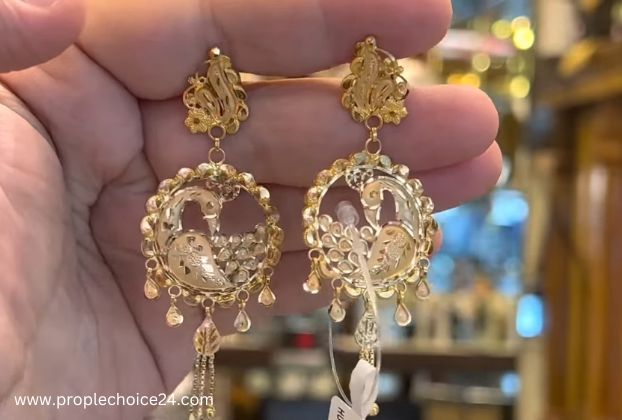 new model earrings designs in gold
