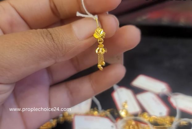 small gold earrings designs for daily use with price