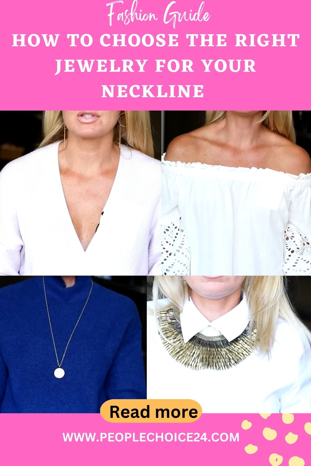 How to Choose the Right Jewelry for Your Neckline