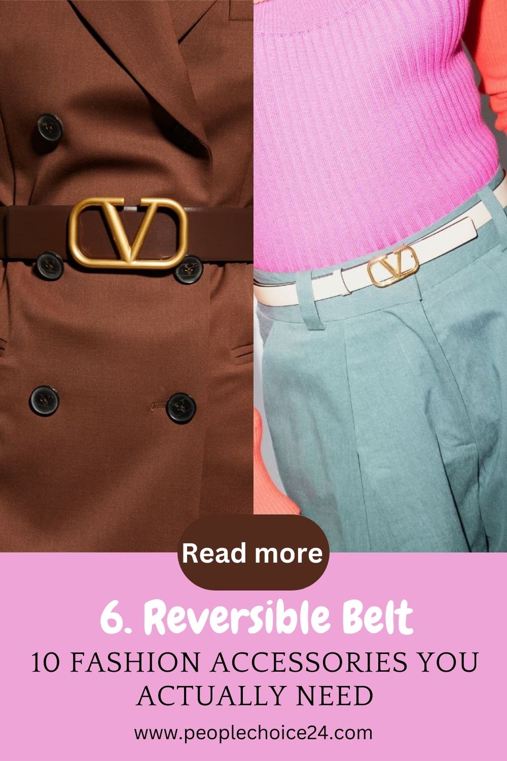 Reversible belt