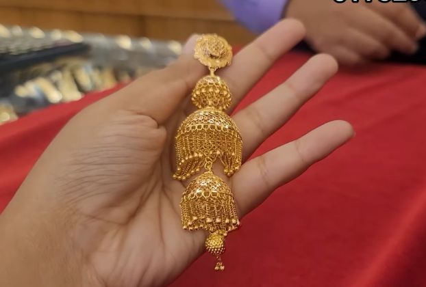 jhumka Design with weight gold 