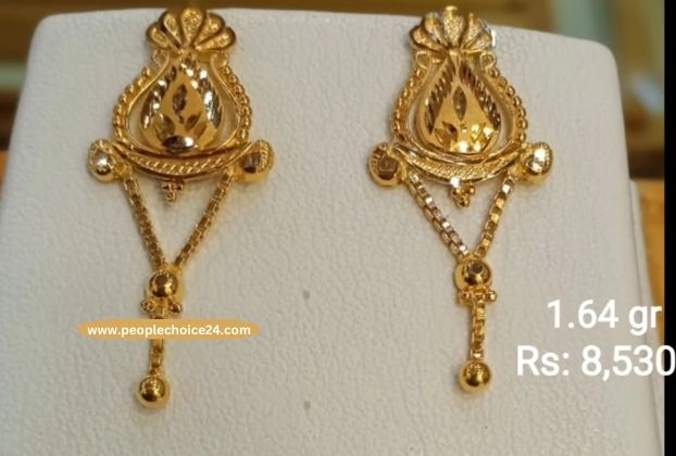 Unique gold earrings designs 