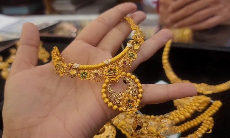 joypuri gold necklace