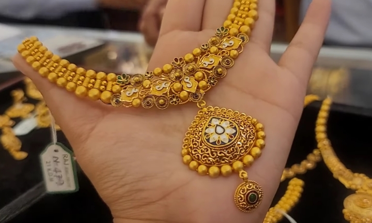joypuri gold necklace