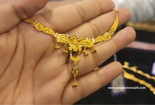 Light weight gold necklace designs 