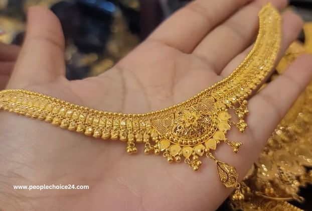 Bridal gold necklace under 60000