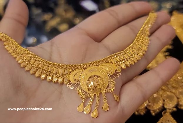 Bridal gold necklace under 60000