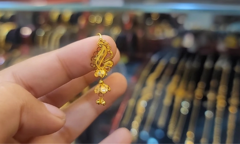 2 gram gold Earrings new design for girl