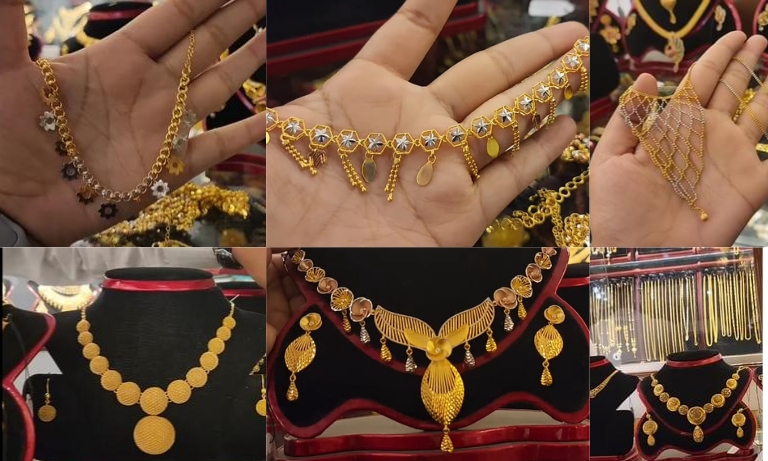 Unique Gold Necklace design