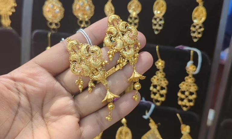 New jhumka design gold with price