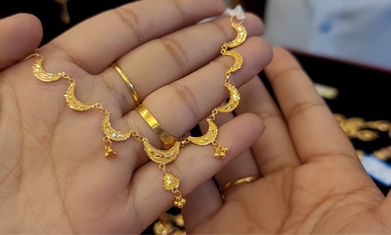 gold necklace with price