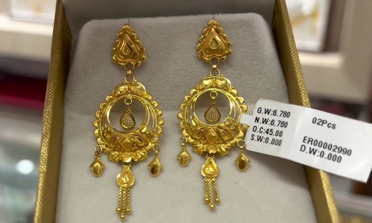 gold earrings new design
