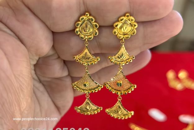 New model gold earrings 