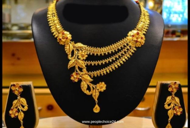 Latest gold necklace design