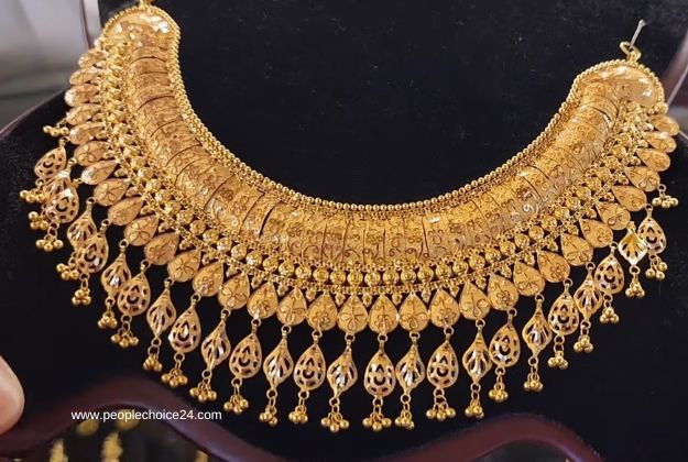 Bridal gold necklace designs 