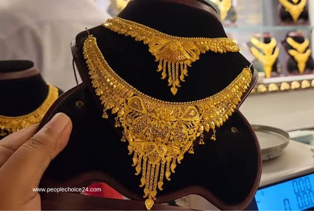 Bridal gold necklace designs 