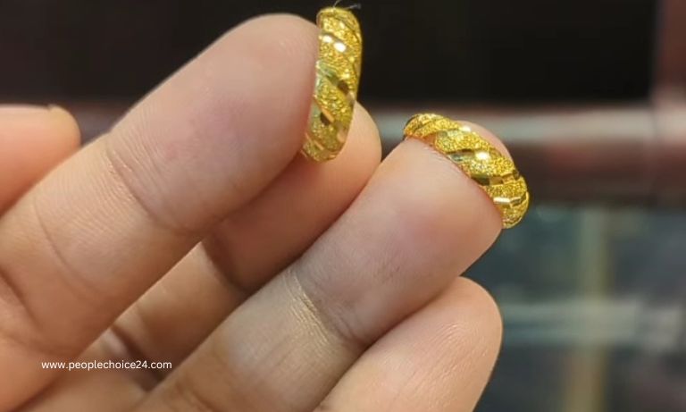Gold Ring Earrings