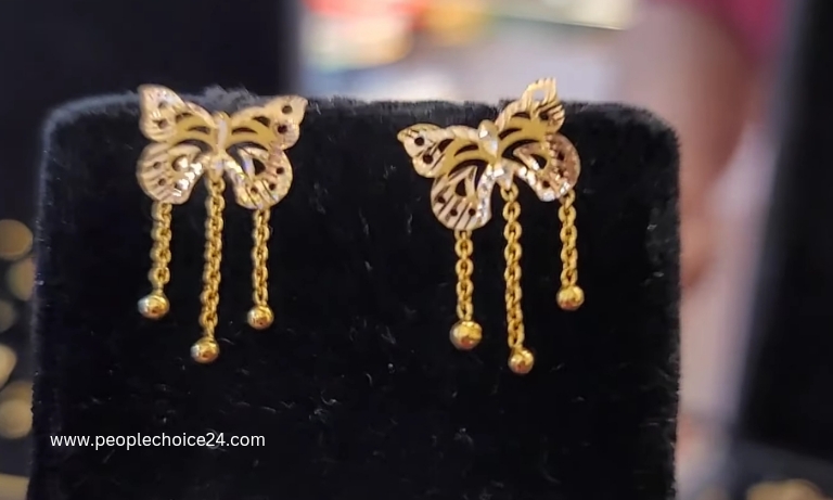 Latest gold earrings designs for daily use