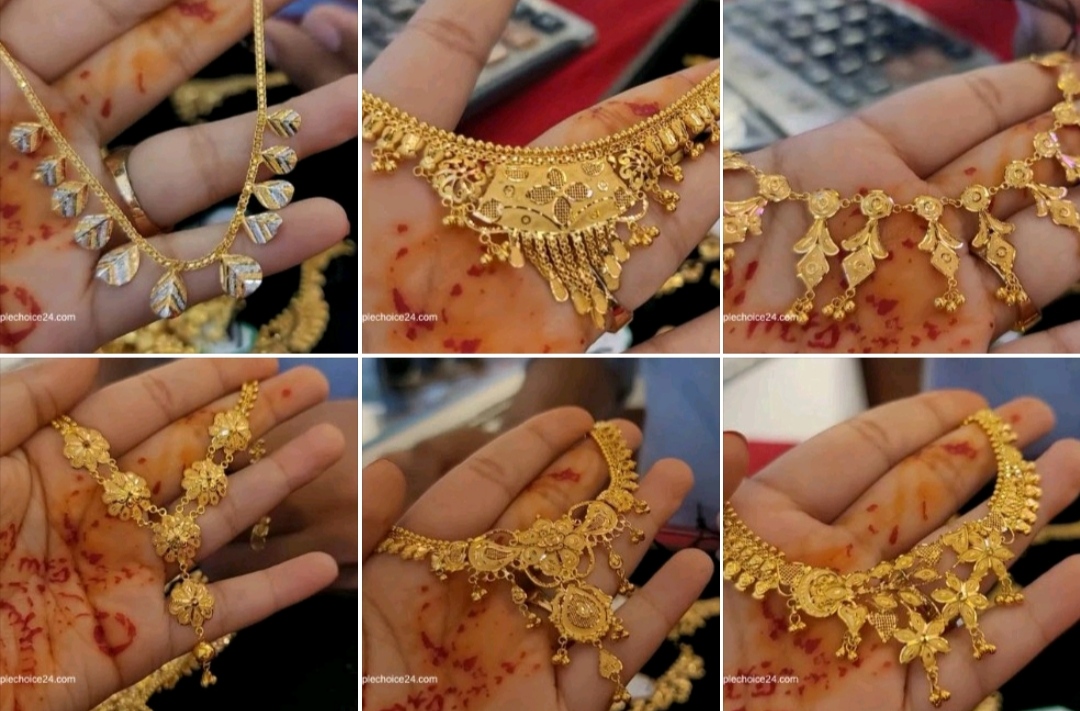 12+ Latest Simple Gold Necklace in 50,000 Rs