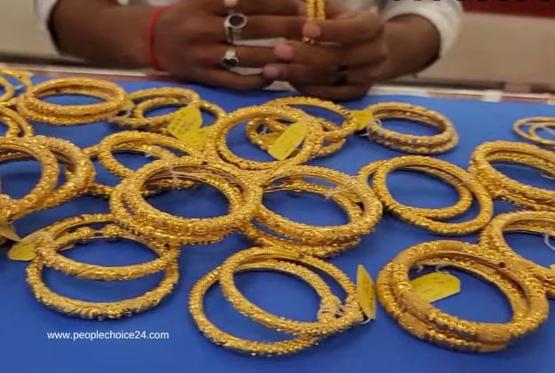 Latest 4 Grams Gold Bangle Set In 2023